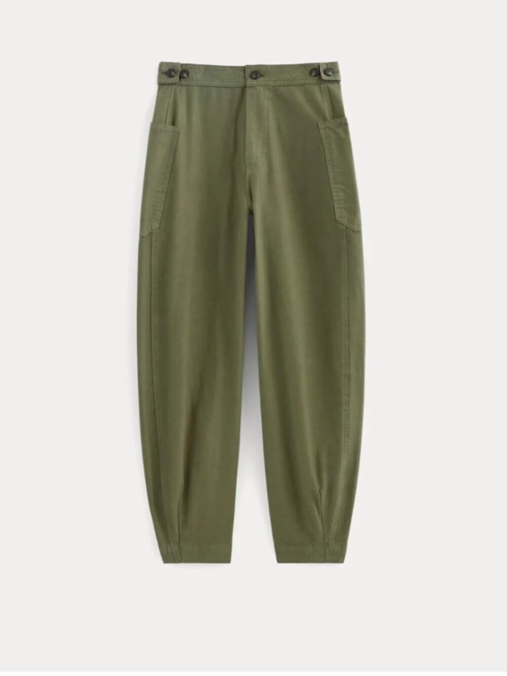 NWT Everlane The Fatigue Barrel Pant, Kalamata, Size 8, 94% Organic and 6% Linen - Picture 3 of 10